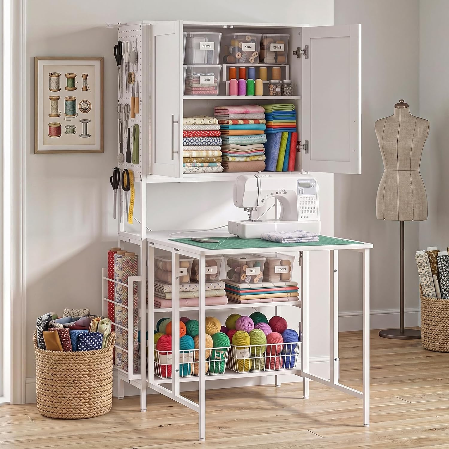 Multi‑Function Sewing And Craft Workstation Tables