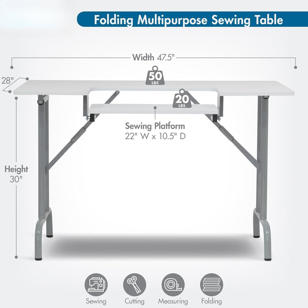 Adjustable Foldable Multipurpose Sewing Table