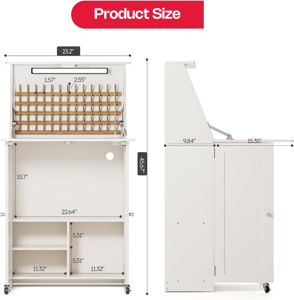 Lighted Charging Storage Multipurpose Sewing Table