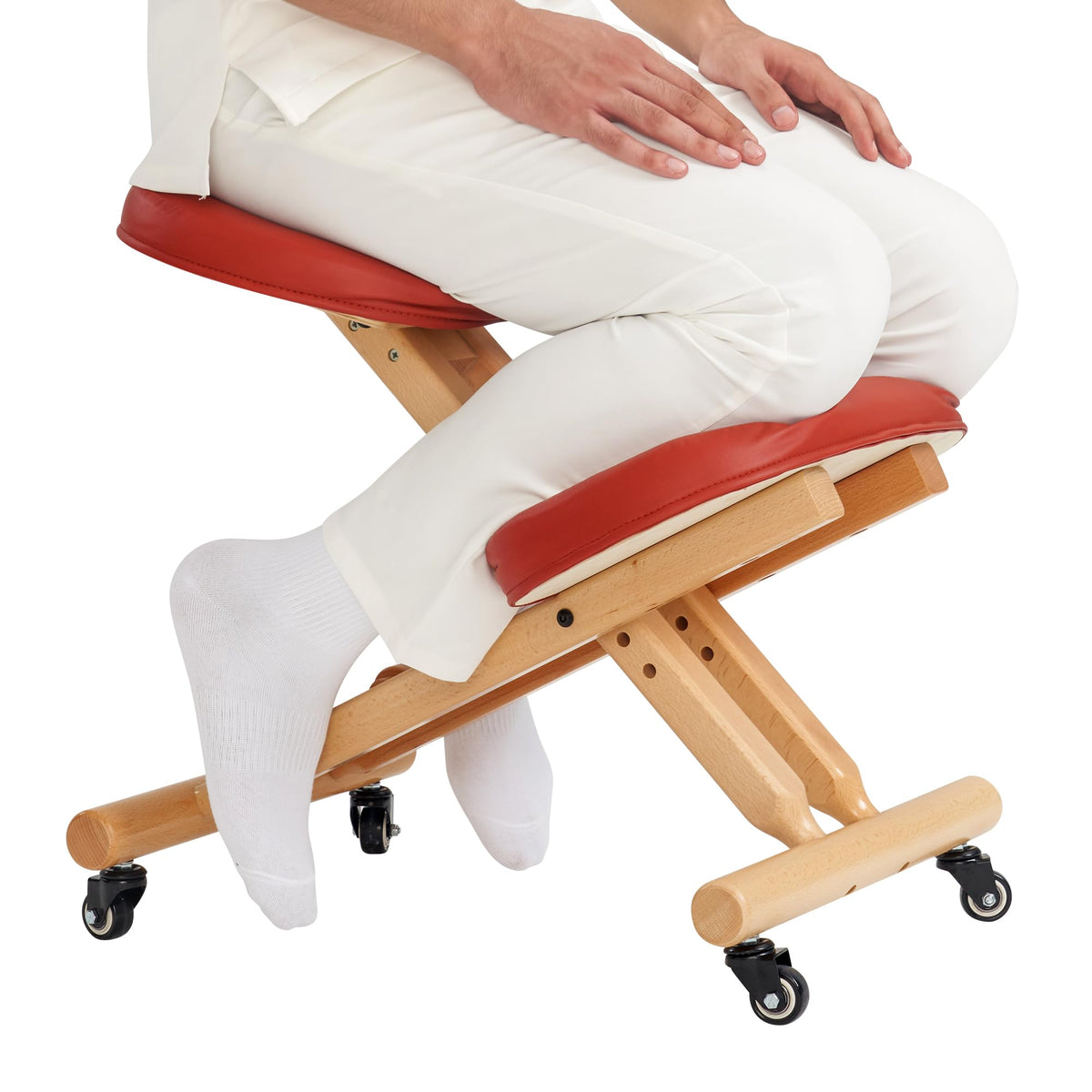 Wood Foldable Ergonomic Posture Kneeling Chair