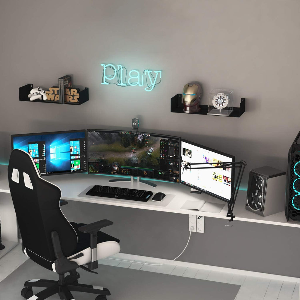 Metal U-Shaped Wall Floating Storage Shelves