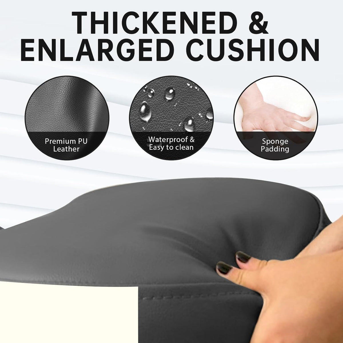 Ergonomic PU Leather Adjustable Kneeling Chair