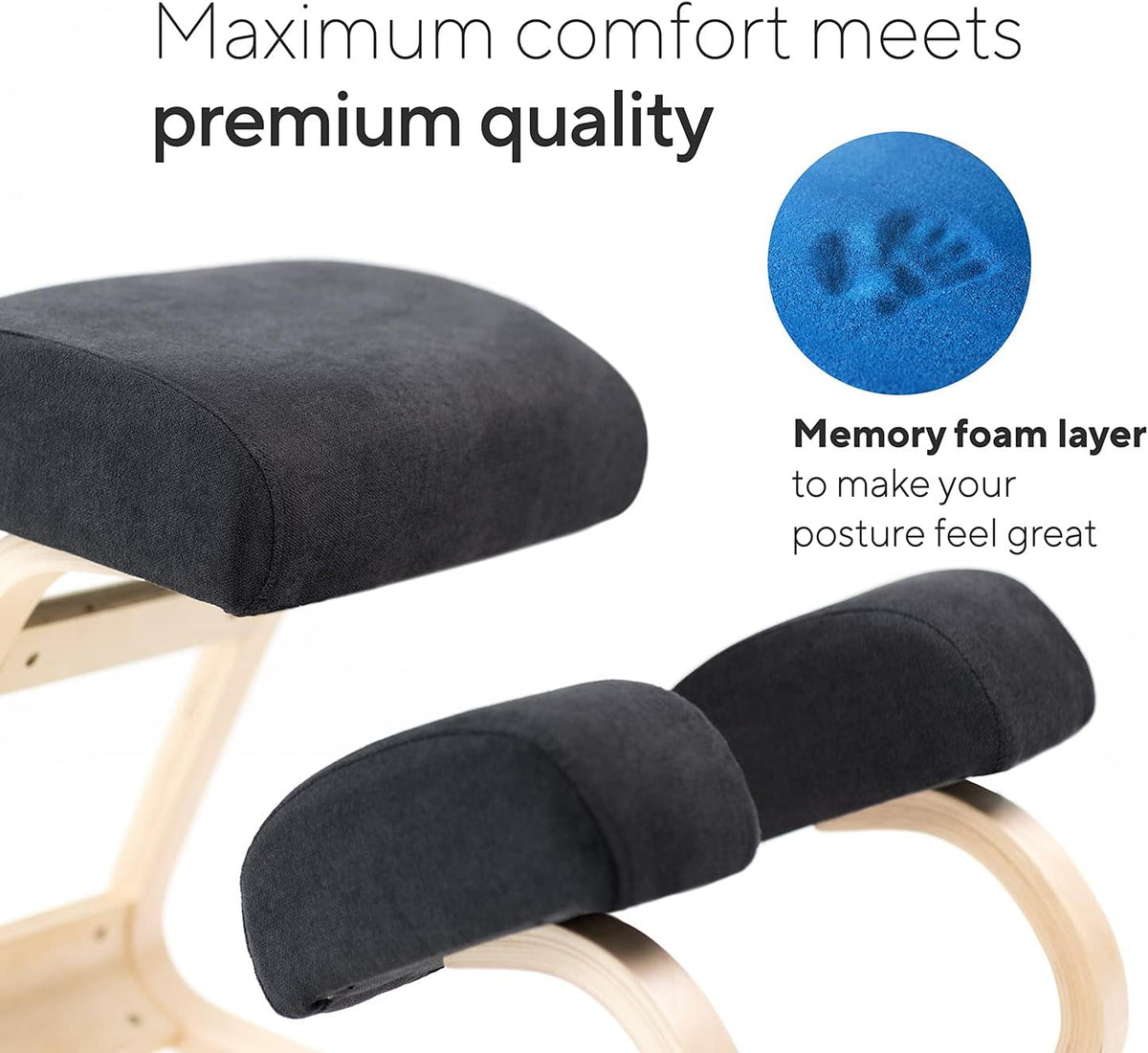 Foam Padded Ergonomic Rocking Kneeling Chair