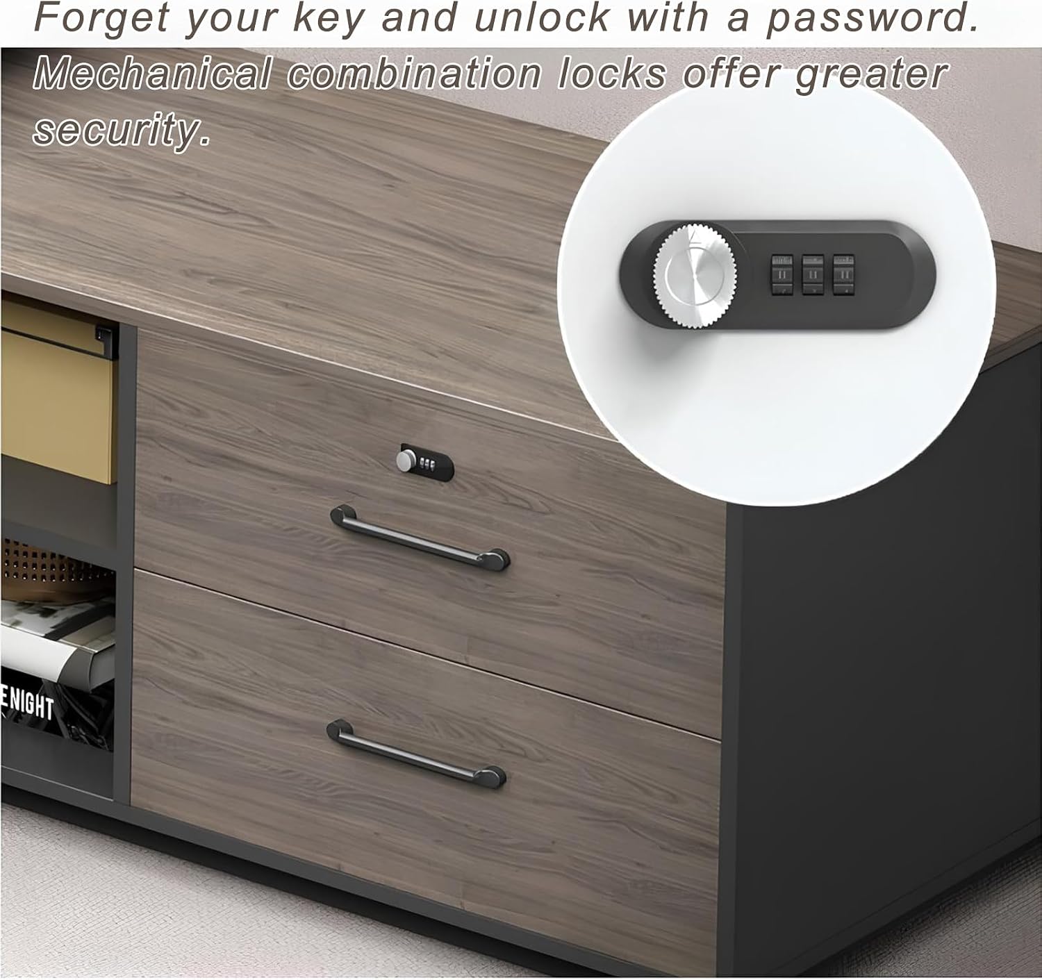 Wood Storage L-Shaped Executive Computer Desk