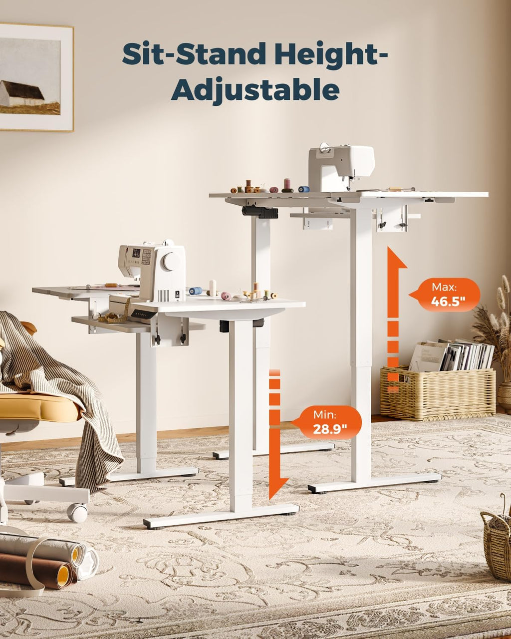 Adjustable Standing Extension Sewing Craft Table
