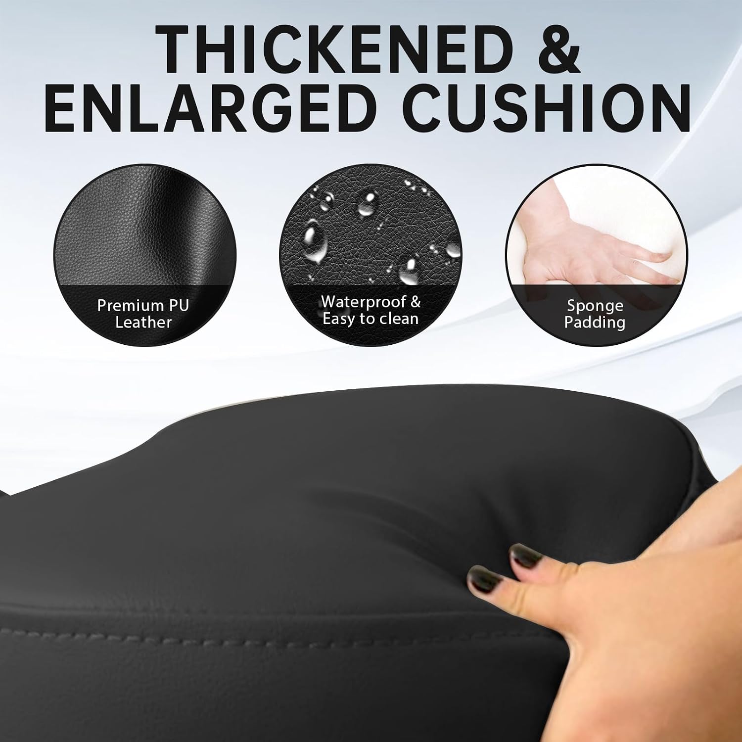 Adjustable PU Leather Ergonomic Kneeling Chair