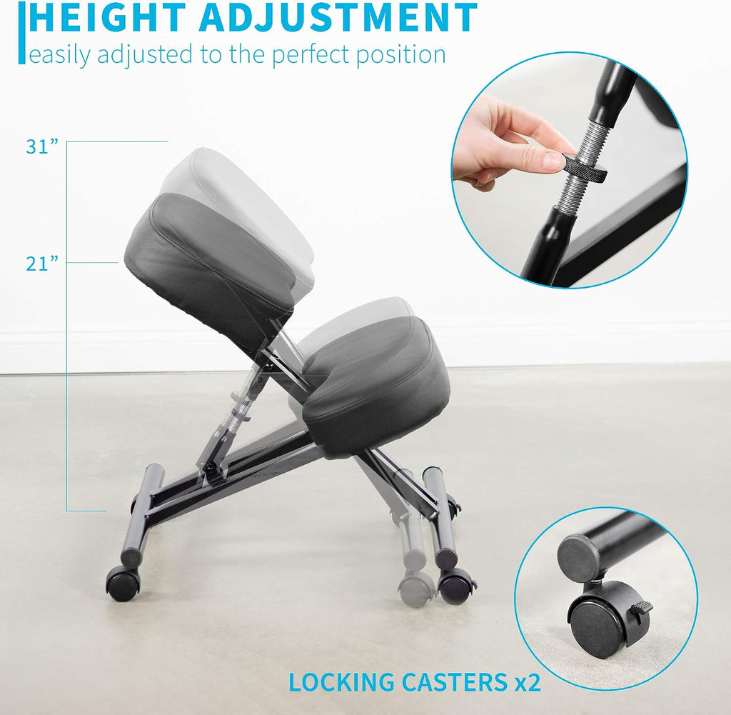 Adjustable Foam Padded Ergonomic Kneeling Chair