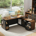 Electric USB L-Shaped Executive Standing Desk