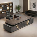 Wood Storage L-Shaped Executive Computer Desk