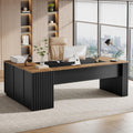 Large Storage L-Shaped Executive Desk Set