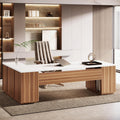Large Storage L-Shaped Executive Office Desk